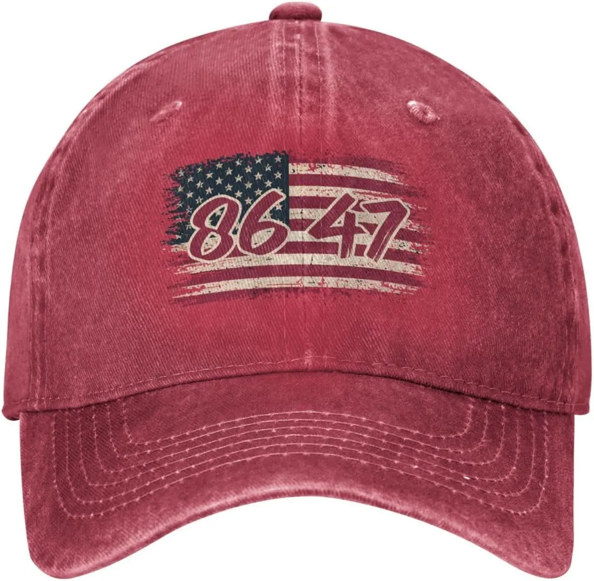 8647 Hat 86 47 America Flag Hat Baseball Cap for Men Women Black 87