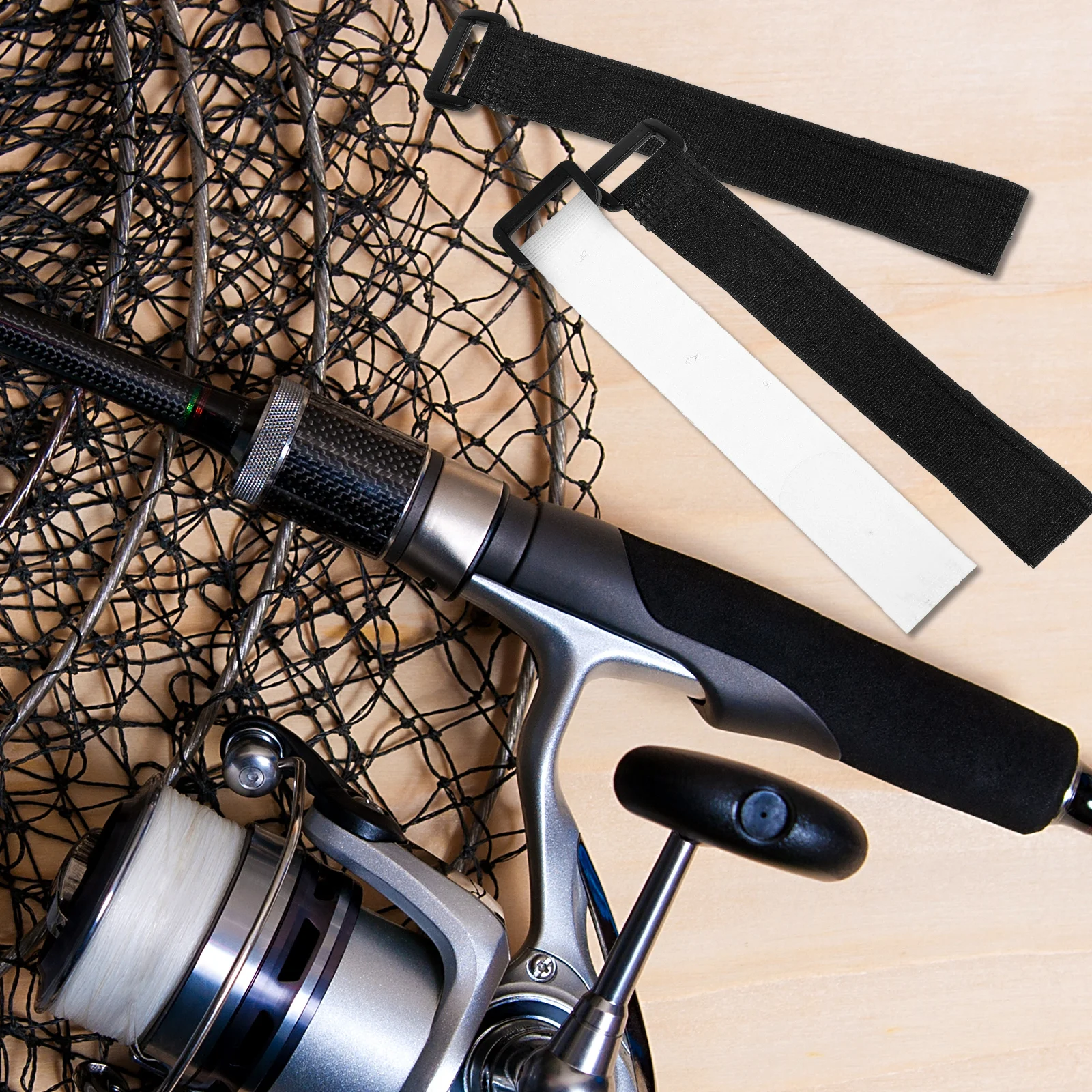 

10Pcs Tape Fishing Rod Straps Adjustable Pole Wraps Ergonomic Comfortable Fishing Accessories Outdoor Carrying