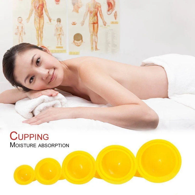 12Pcs Health Care Vacuum Cupping Cups Silicone Suction Cup Massage