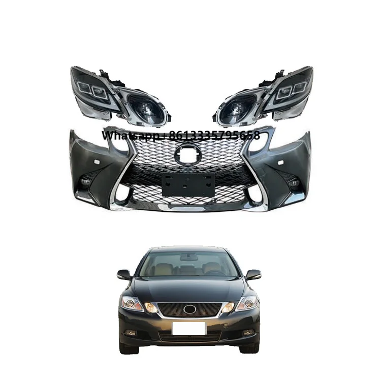 

Car Accessories 2005-2011 Upgrade 2017 Sport Front Facelift Head Lights Car Front Bumper Body Kits for Lexus GS