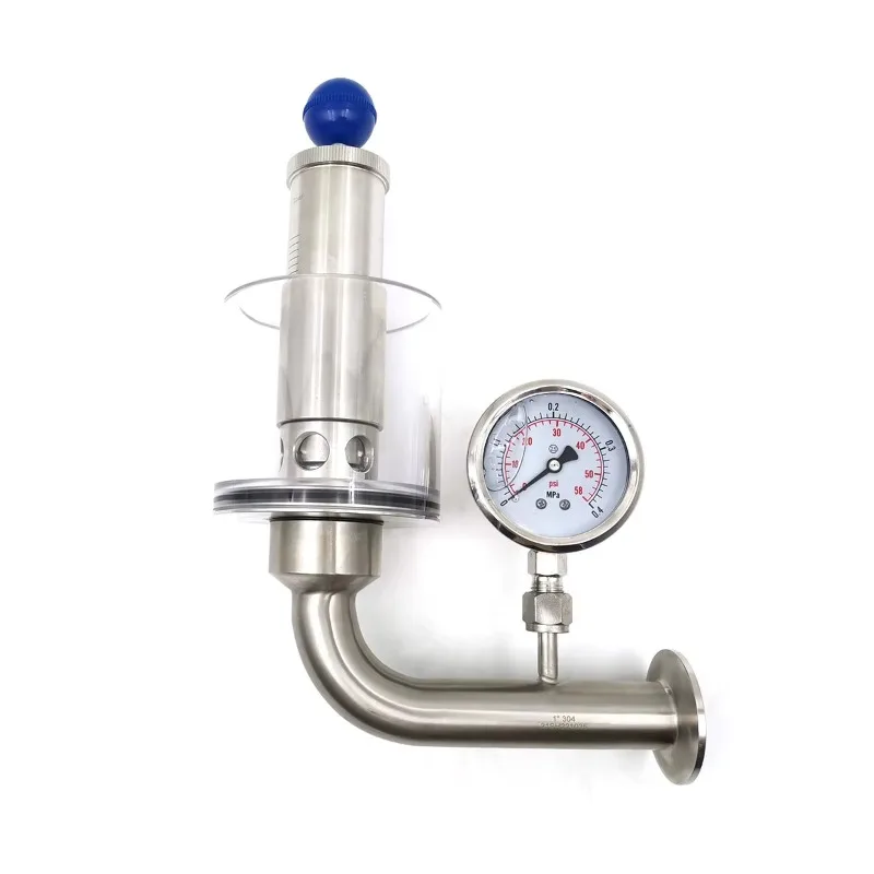 

Sanitary stainless steel air release valve adjustable clamp pressure relief valve