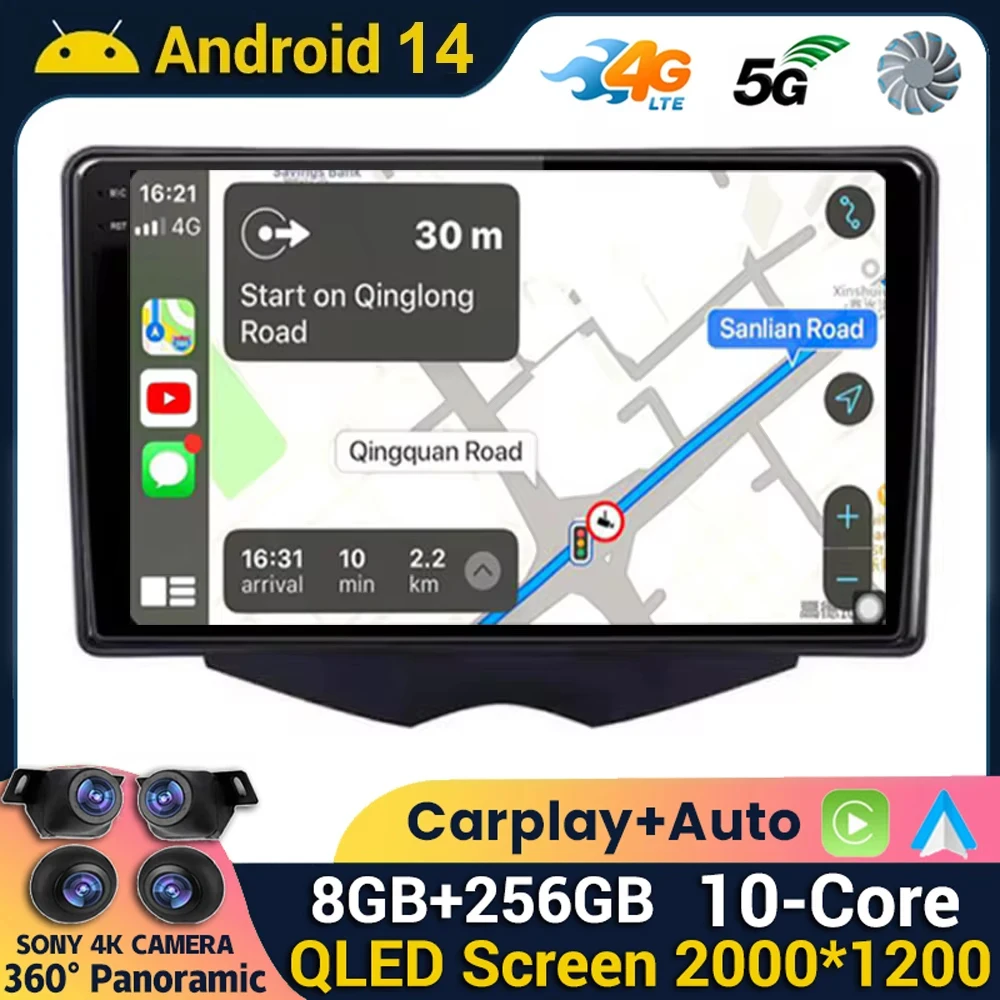 Android 14 Wireless Carplay GPS Navi per Hyundai Veloster FS 2011 - 2017 autoradio lettore Video multimediale 360 fotocamera Stereo 4G