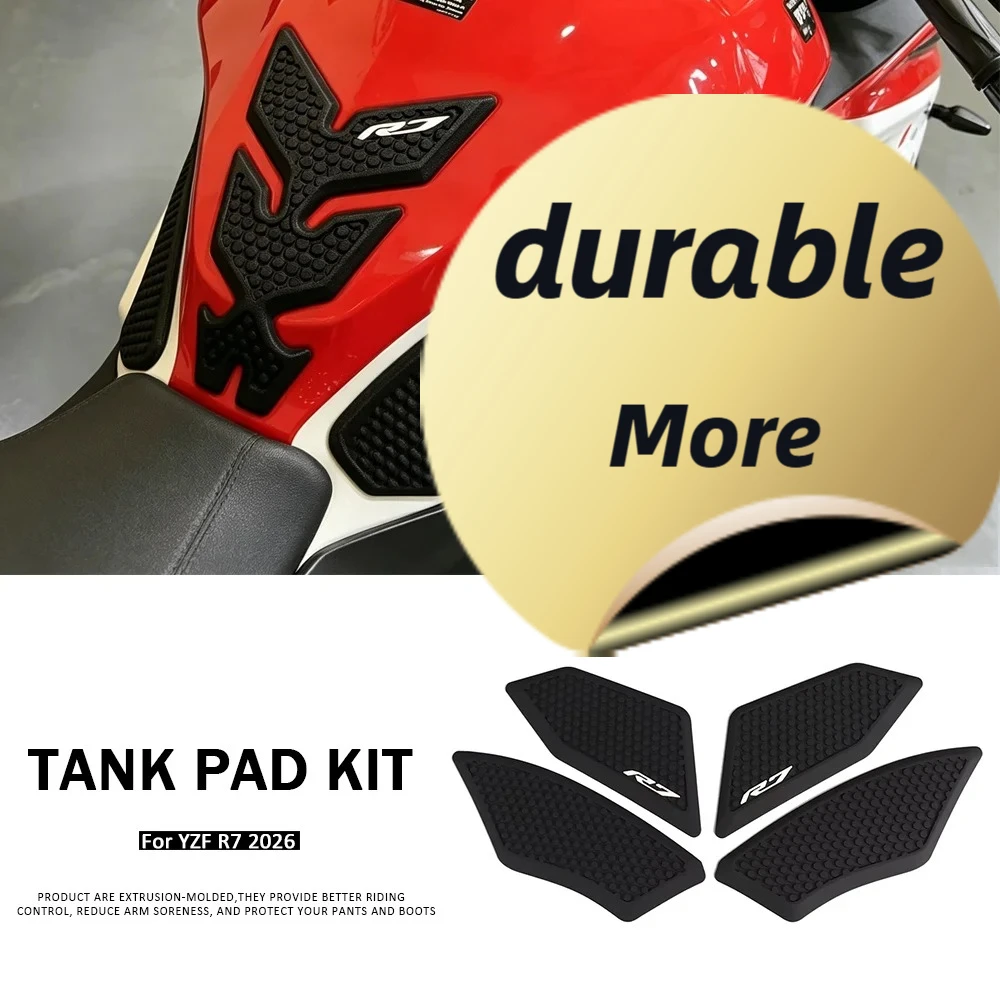 バイクアクセサリー-タンクパッド-サイドグリップ-燃料オイル-ニープロテクター-ステッカー-デカール-ヤマハ-yzf-r7-yzfr7-セット用