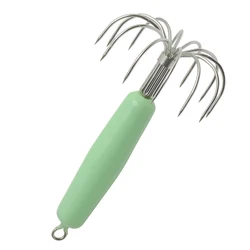 4 pcs High quality Japanese imported luminous squid hook blowing tube killing squid octopus fluorescent fake bait