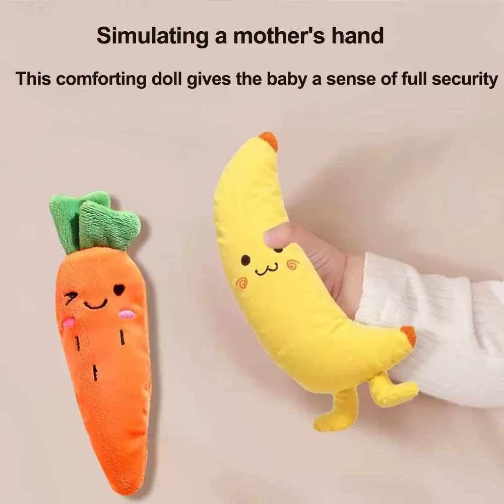 Baby-Schlafkomfort-Plüsch-Handpuppe – ein beruhigendes Spielzeug zur Linderung der Stimmung des Babys und als Gesichtskomfort, Weihnachts- und Geburtstagsgeschenke