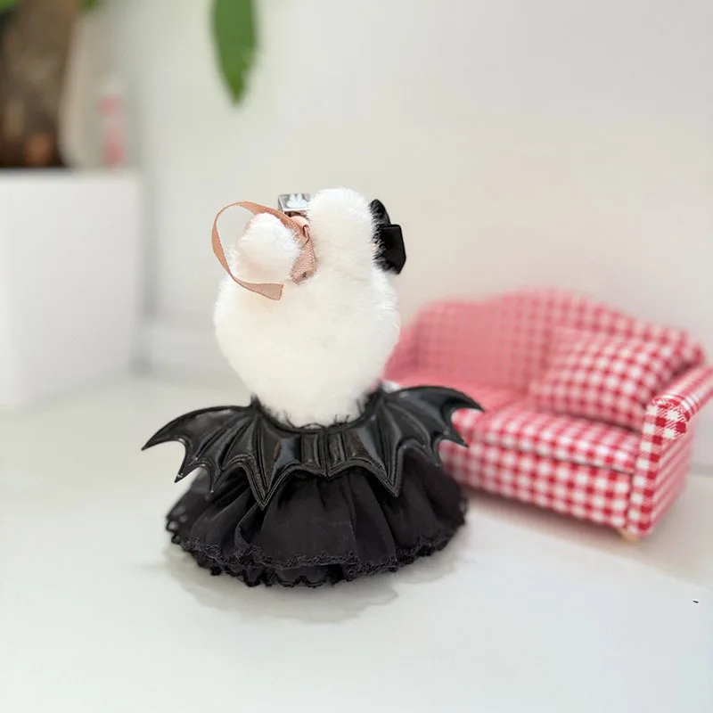 

Clothes For LABUBU New 10cm Mini 4.0 Gen Trendy Hoodie Doll Outfits Music Note-Printed White Hooded Sweatshirt Clothes