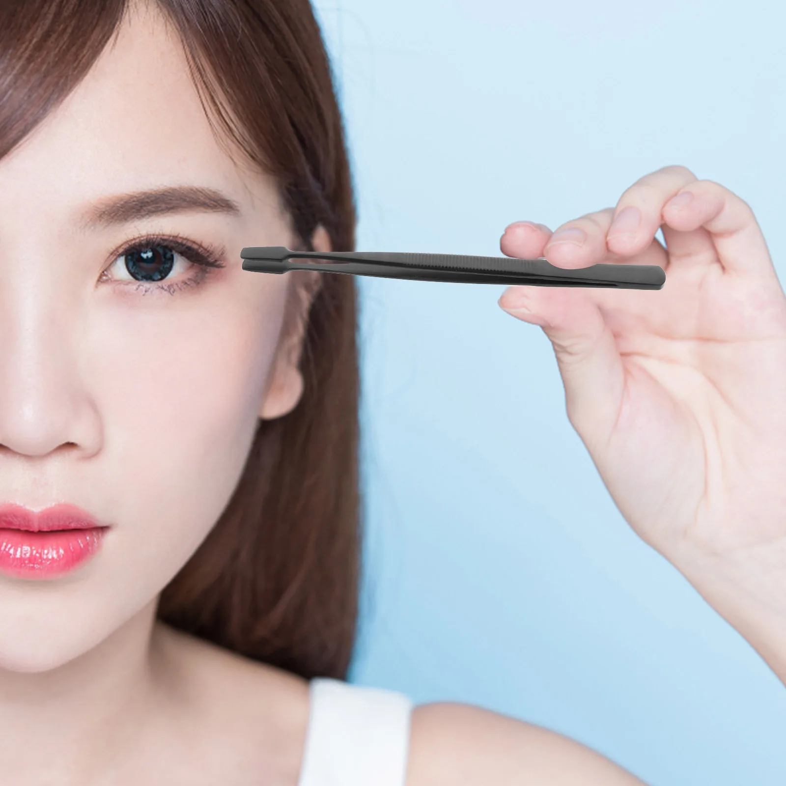 

4 pcs Stamp For Eyelash Extension Fake Stainless Steel Lash Tweezers Lash Applicator Metal Precision Tweezers Tool