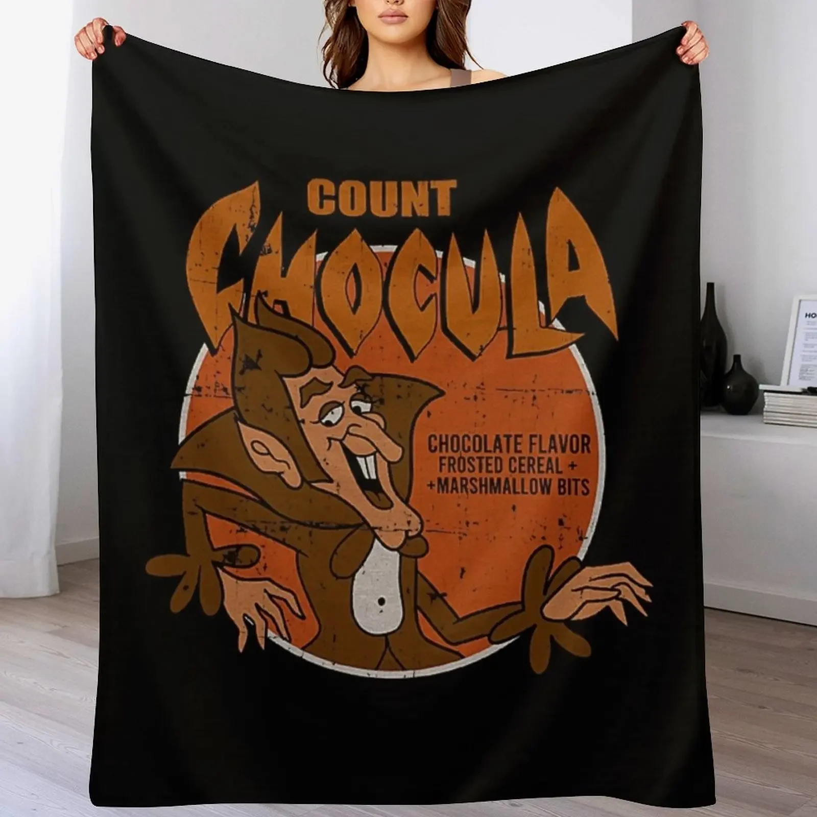 

Vintage Count Chocula Throw Blanket Foldable Soft Warm Blanket for Outdoor Use