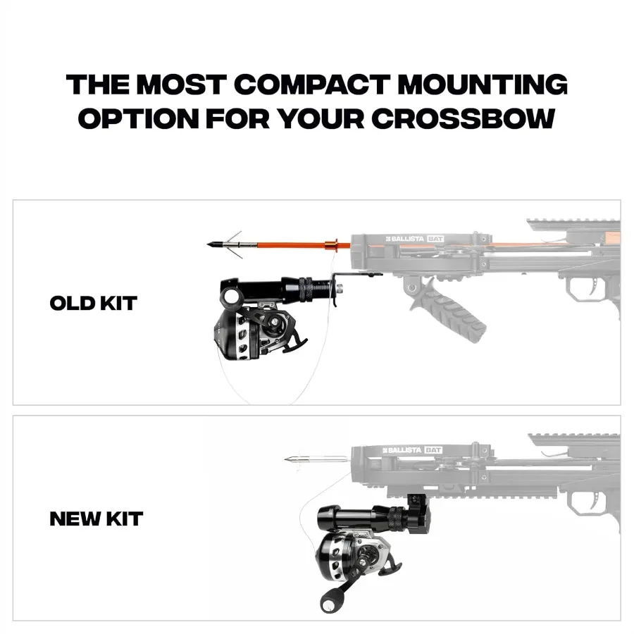 مجموعة صيد الأسماك الجديدة من BALLISTA: مجموعة كاملة لأقواس متقاطعة - تتضمن حامل بكرة Spincast مع حلقة الأكمام والسهام #2