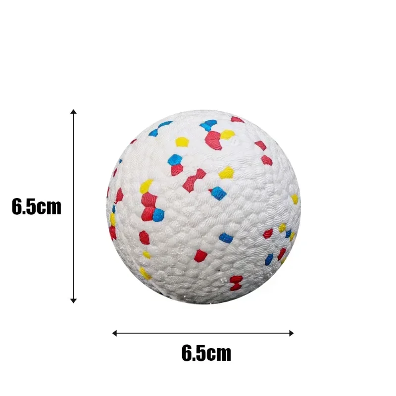 6/1PCS Pet Dog Toy Bite Resistant Ball Light Chew ETPU Ball High Elastic Interactive Throwing Flying Toys For Dogs Supplies