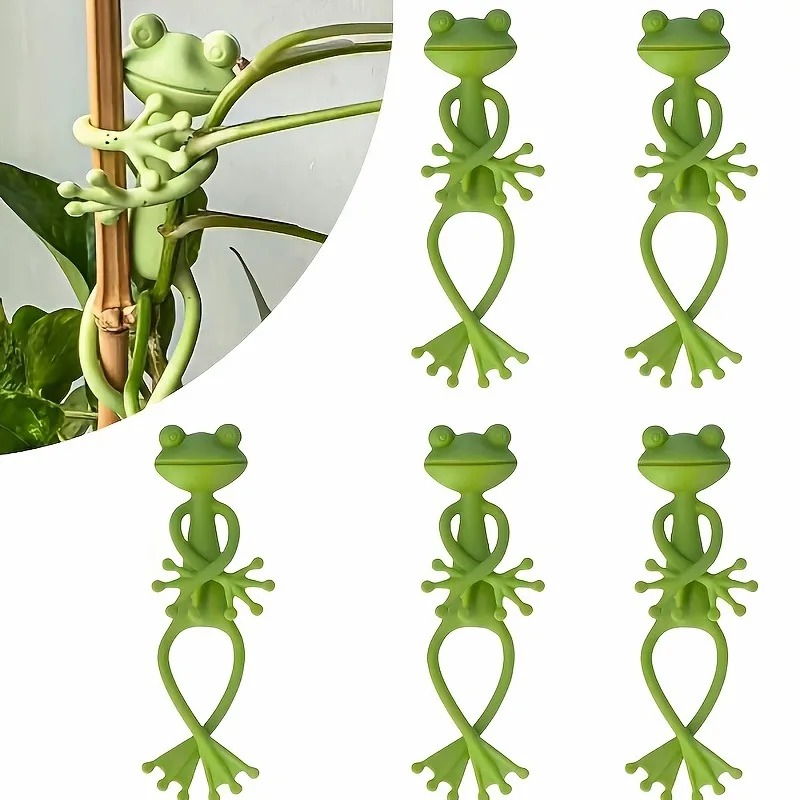 The frog shaped plant shelf can provide support for the plant growth process and make the plant grow more vigorously plant stand image 2