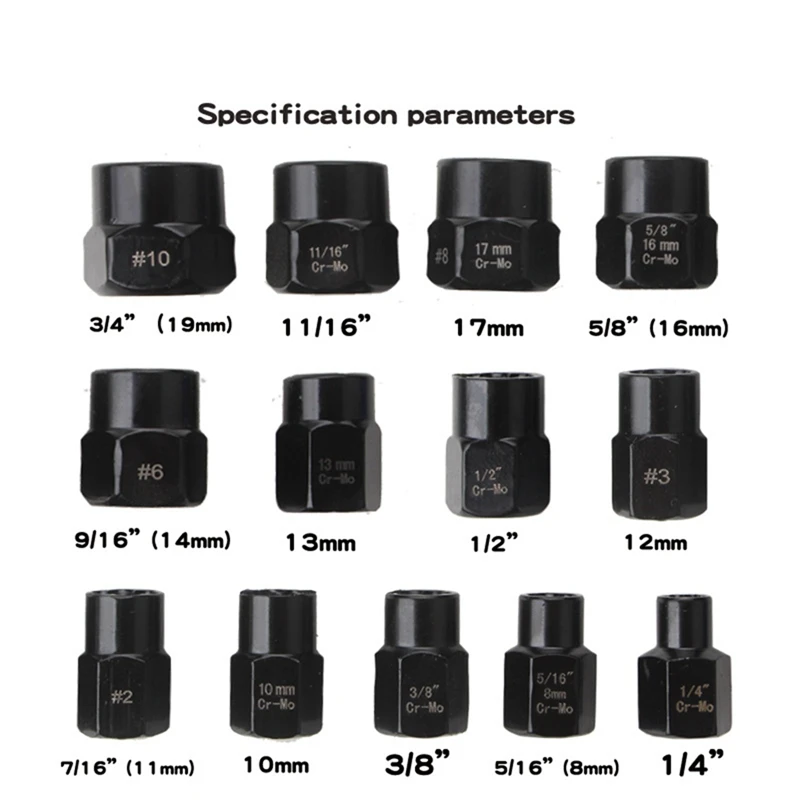 Nut And Bolt Extractor Damaged Screw Remover Impact Socket Tool Set Bolt Nut Screw Removal Socket Wrenchtool Kit