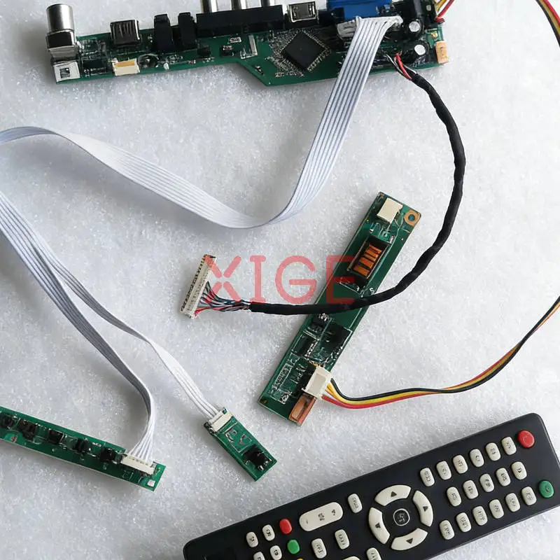 

Screen Controller Board Fit N184H3 LQ164M1LD4C LTN160HT01 LQ164M1LD4A 1-CCFL 1920x1080 30 Pin LVDS USB+AV+VGA+HDMI 1920*1080 Kit