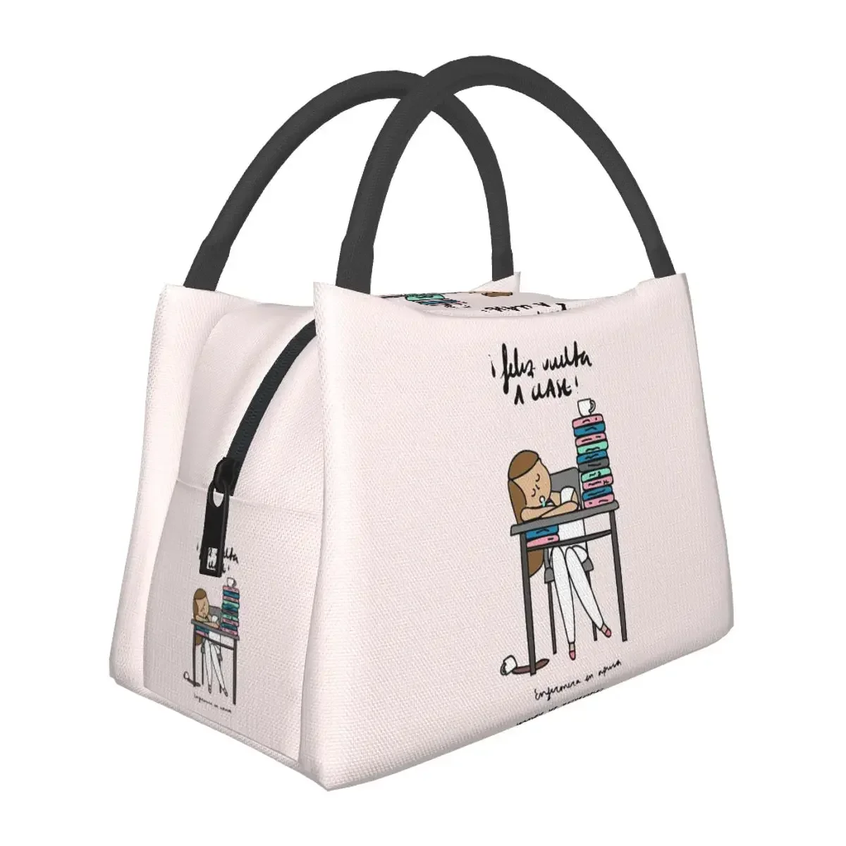 

Enfermera En Apuros Doctor Nurse Medical Lunch Bags Bento Box Lunch Tote Picnic Bags Thermal Bag for Woman Kids Office