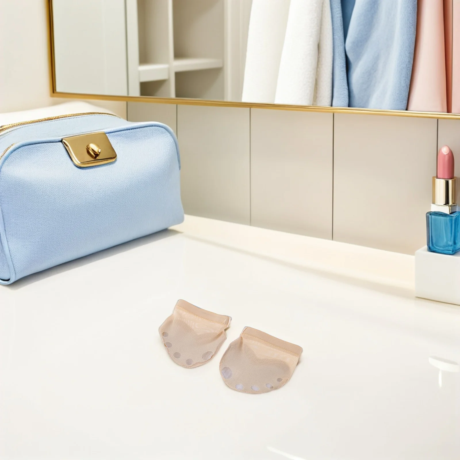 

1Pair Ballet Shoes Forefoot Cushion Elastic Band Half Sole Dancing Shoes Size L Durable Breathable Fit for Ballet Jazz Yoga