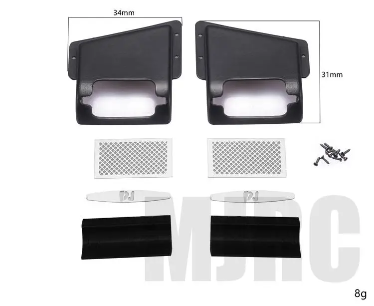 2pcs Analog Air Filter Engine Air Intake For 1/10 Rc Tracked Vehicle Trx-4 Defender Rc4wd D90 D110 Trx4 82056-4