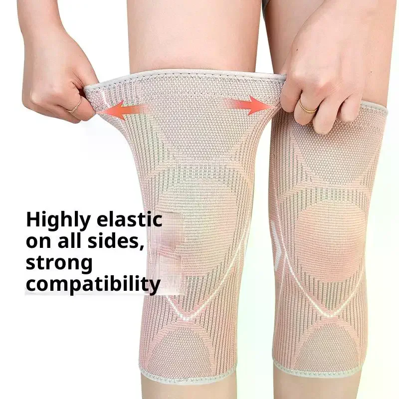 1 زوج دعامة الركبة دعم لالتهاب المفاصل المشتركة النايلون الرياضة اللياقة البدنية ضغط الأكمام نيبادس الدراجات الجري حامي