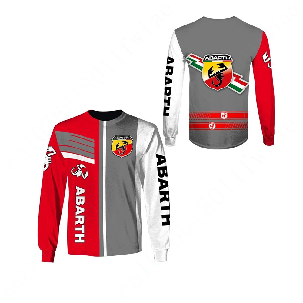 Abarth Casual T-shirts Anime T Shirt For Men Women Unisex Clothing Harajuku O Neck Long Sleeve Quick Drying Sweatshirt Top