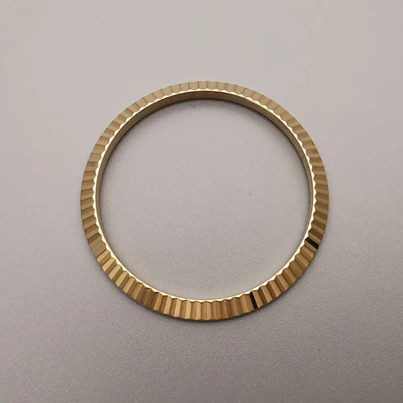 High Quality 904L Gold Plated Color Stainless Steel Watch Bezel For 41mm Datejust 126333, Watch parts