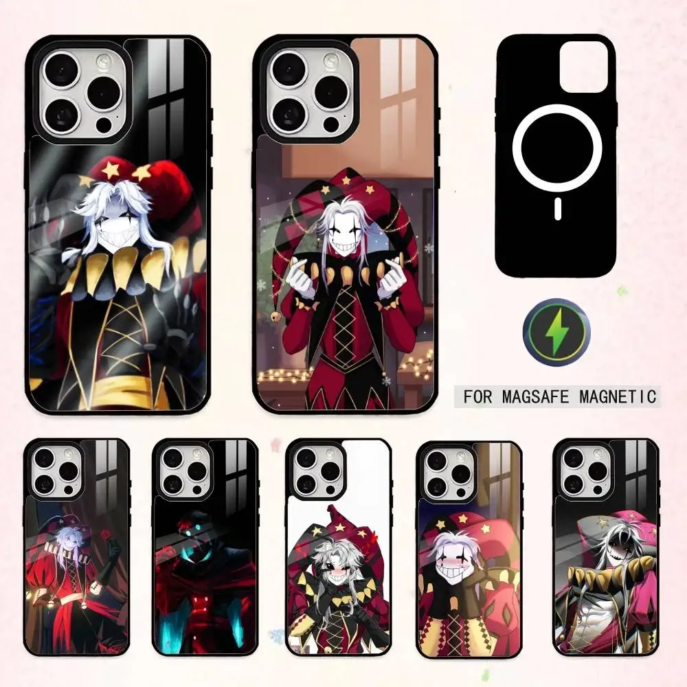 

G-Gothic T-The Freak Circus P-Pierrot Phone Case For iPhone17,16,15,14,13,12,11,Pro Max Magnetic For Magsafe Wireless Charging