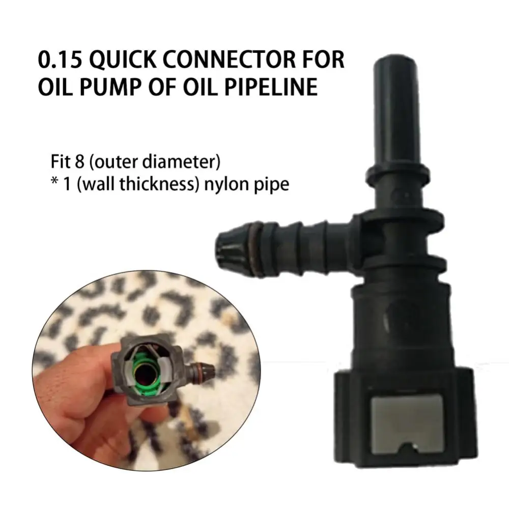 Acoplador de manguera de combustible para coche, Conector de conexión de liberación rápida, nailon, 7,89-ID6/11,80-id10/9,89-ID6, accesorios para coche