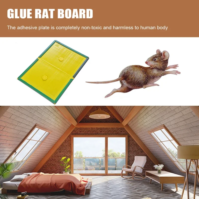 1-25pcs Glue Boards Non-Toxic Mouse Rat Insect Sticky Adhesive High Effective Rodent Rat Bugs Catcher Eco-Friendly for Indoors