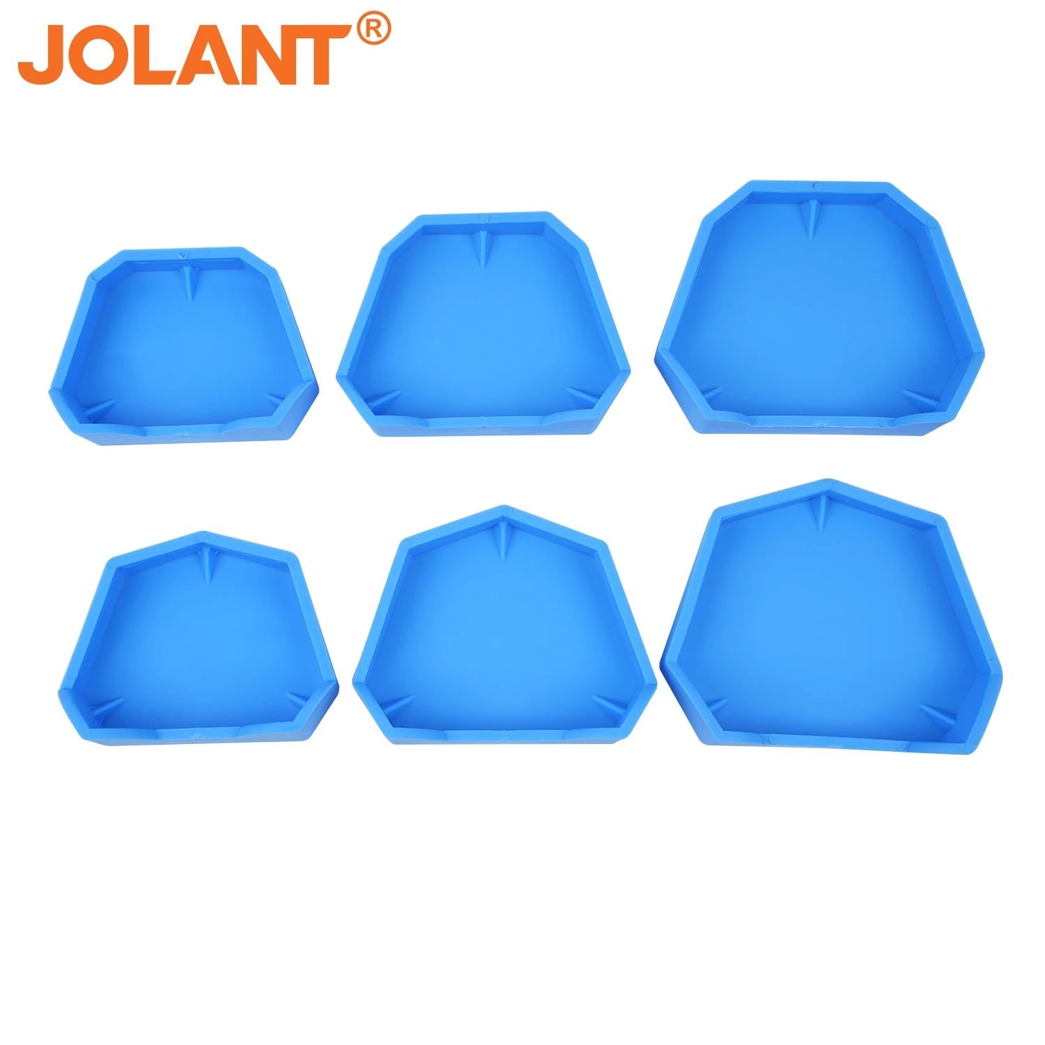 JOLANT Dental Lab Plaster Model Base Large/Medium/Small Dental Mold Plaster Base Denture Tray Former Molds Tray Dentist Tool