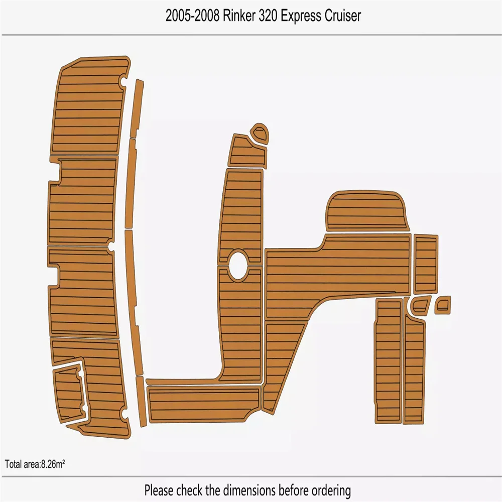 

2005-2008 Rinker 320 Экспресс Круизная кабина для плавания платформа для плавания 146 мм EVA пенопластовый напольный SeaDek маринемат Gatorstep стильный самоклеящийся