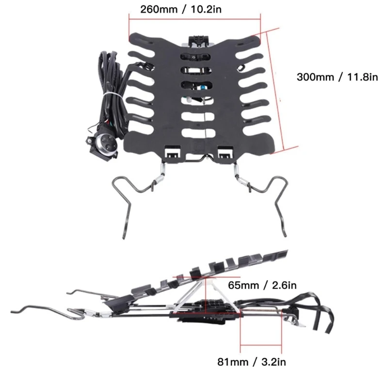 Back Lumbar Support Double Motor Relaxing Lumbar Board for Business Vehicle