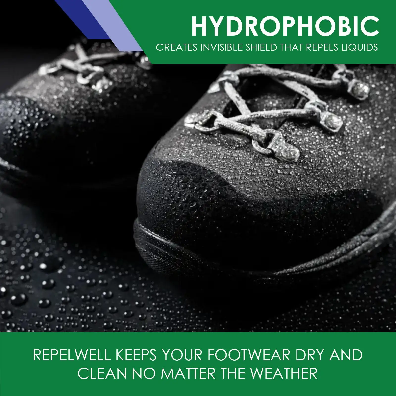 Water Repellent Spray for Shoes Hydrophobic Shoe Protector Stain Guard for Leather Suede Footwear