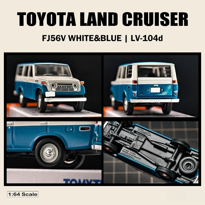 تاكارا تومي تومييتيك 1/64 TLV--104d تويوتا لاند كروزر FJ56V سبيكة موتور مركبة دييكاست نماذج سيارات لعب جمع هدايا الصبي #6