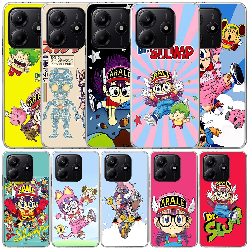 Чехол для телефона Arale Dr Slump для Xiaomi Redmi Note 14 13 12S 12 11S 11 11T 11E Pro Plus 10S 10 9S 9 + мягкая задняя крышка из ТПУ
