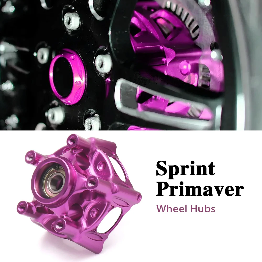 

CNC-machined aluminum front disc brake hubs for Vespa Sprint 150 and Sprint Primavera 150 – forged wheel hub accessories