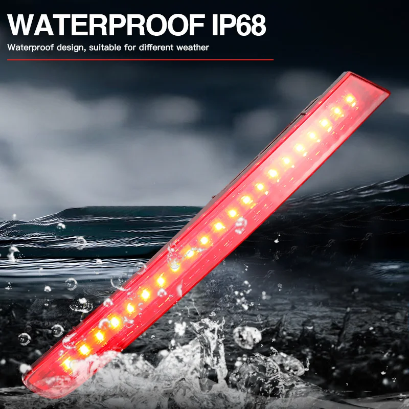 1 para OEM czerwone soczewki po stronie kierowcy/pasażera LED reflektory zderzaka tylne światła przeciwmgielne dla 2011-2015 Ford Explorer — zdjęcie 3
