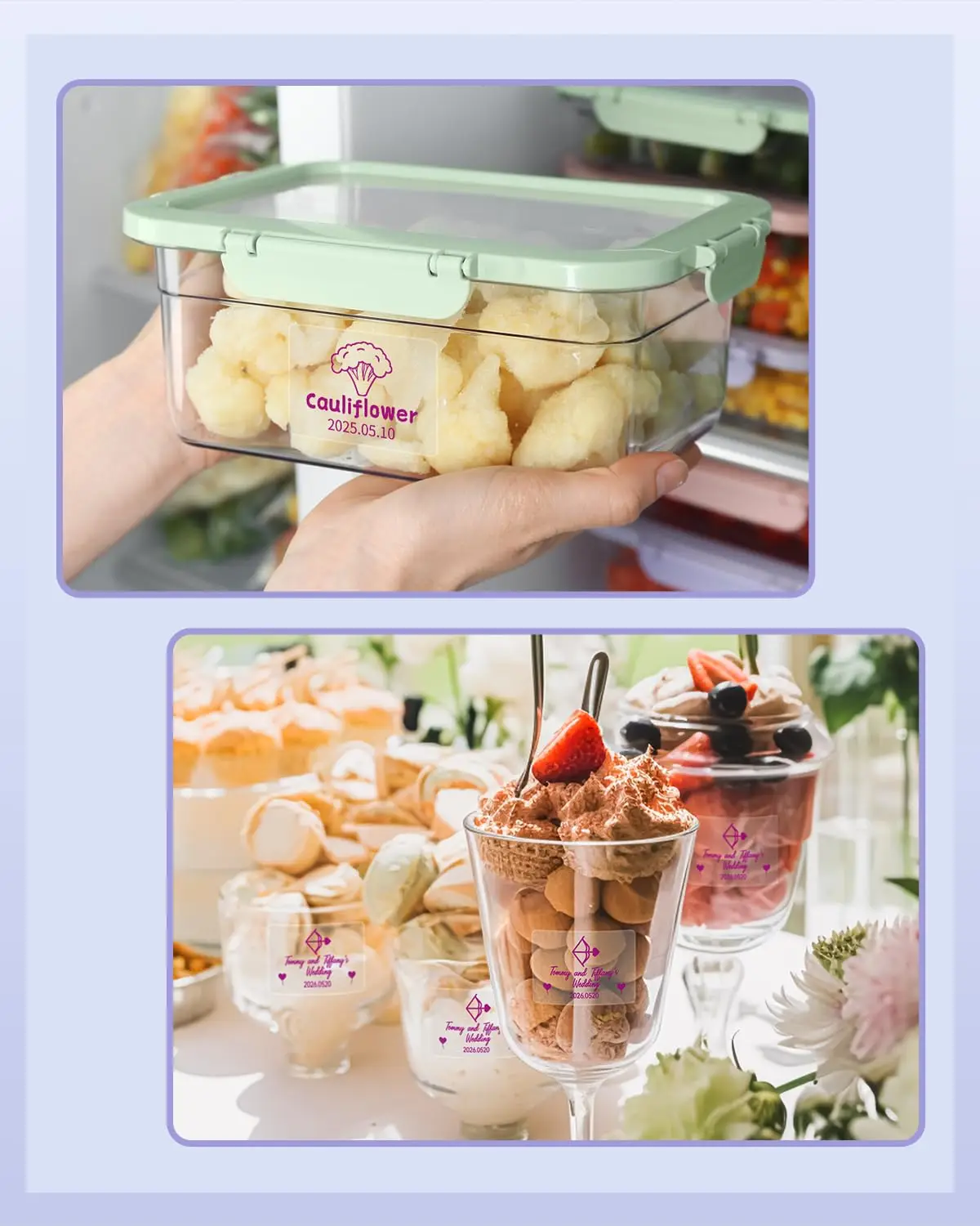 ملصقات حرارية شفافة M110 230 قطعة - 1.57 بوصة × 1.18 بوصة (40 × 30 مم) مقاومة للماء باللون الأخضر/الأزرق/الوردي مناسبة Phomemo M110/M100/M220 ملصق مكتب #3