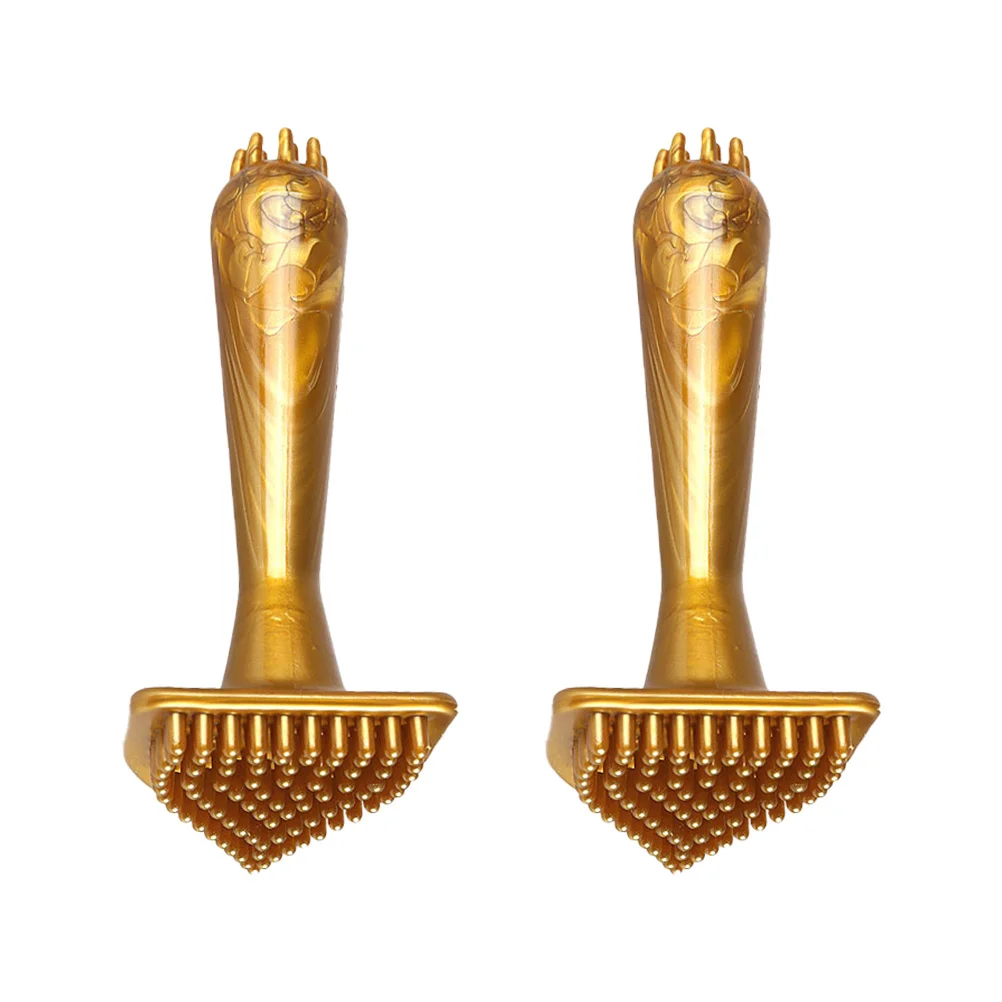 

2Pcs Massage Brushes Premium PVC Combs for Pain Relief Smooth Edges Portable Back Neck Tool Creative Design Comfortable