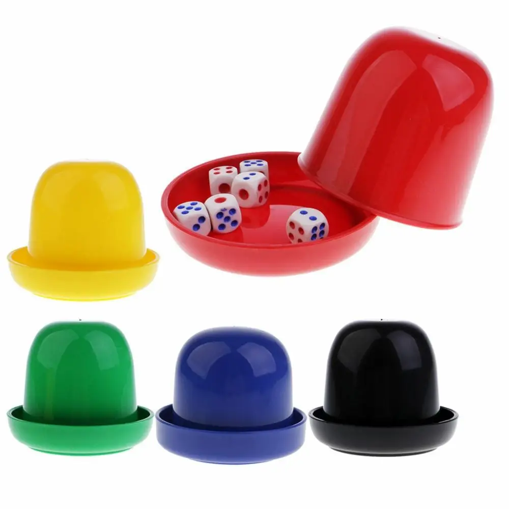 

Roleplay Board Game Dice Cup Set Guessing Bar Dice Cup with Base Nightclub Fun Toy Dice Shaker With 5pcs Six Side Dices