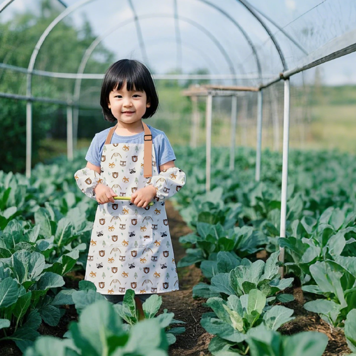 

Elinfant детский водонепроницаемый фартук шеф-повара с передним карманом, нагрудник для мальчиков и девочек, кухонный фартук для рукоделия, детский фартук для рисования, приготовления пищи, нагрудники для кормления