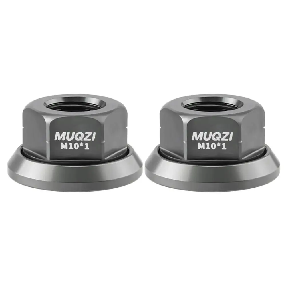 2pcs M9/M10/M10*3/8 Bicycle Hub Nut High Strength Anti-rust Rear Axle Screw Anodizing Aluminum Alloy Bike Accessories MTB