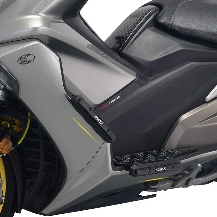 【Premium】For Bumper adapter for KYMCO AK550 motorcycle’s anti-fall bumper and aluminum alloy pedal set