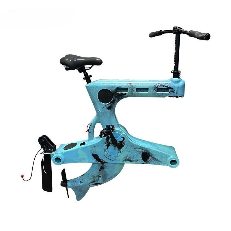 Water bicycle pedal system, water bicycle frame