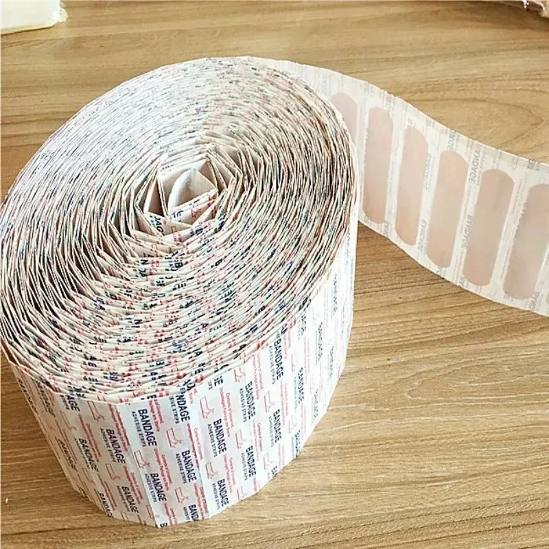 50/300/600 pcs PE/Non-woven Band-Aid Breathable Adhesive First Aids Medical Bandages Patch Cushion Wound Hemostasis Stickers
