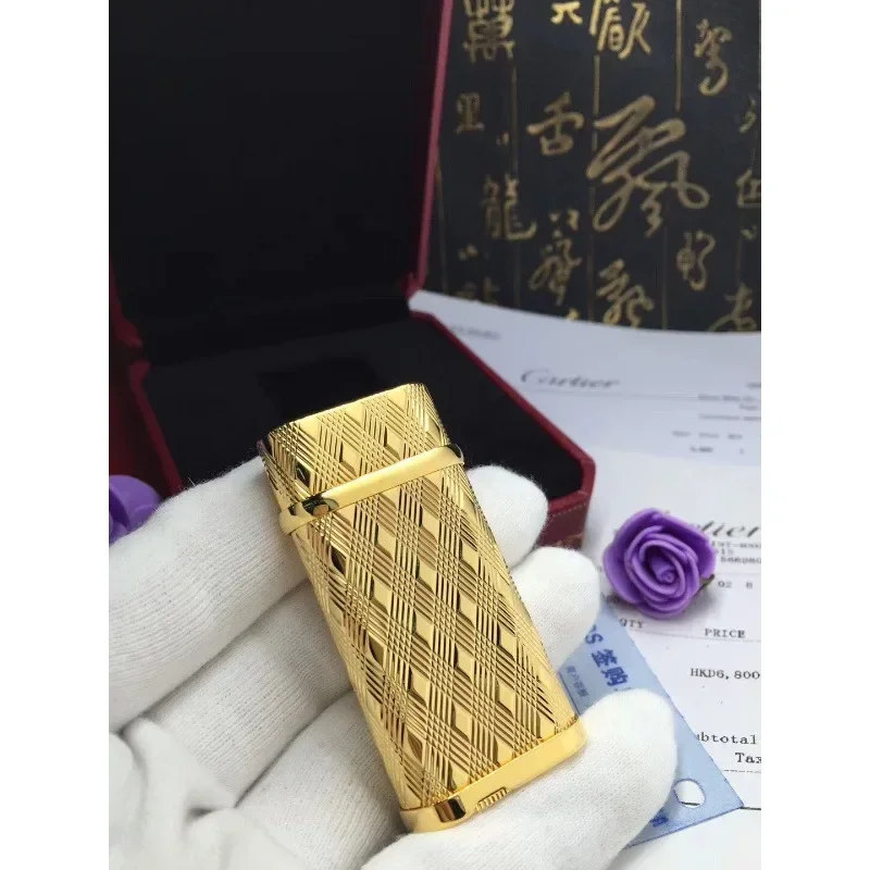 

Portable Smoking Accessories Gas Torch Lighter Outdoor Windproof High-Flame Lighter Luxury Cigar Lighters with Diamond Pattern