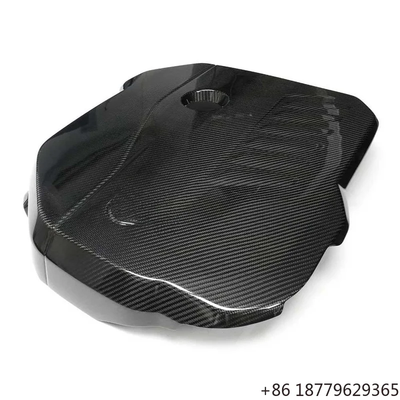 Carbon Fiber Engine Hood Front Bonnet Exterior Replacement Lightweight Luxury Sedan Fitment