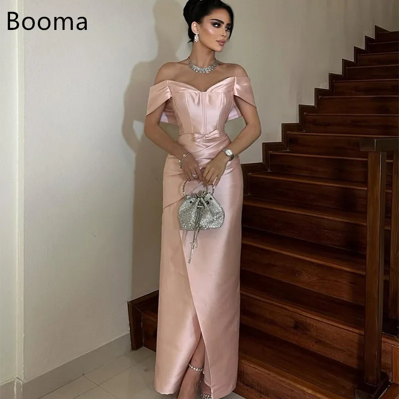 

Booma Elegant Mermaid Evening Dresses Off The Shoulder Bow Sleeveless Formal Party Gowns for Women Prom Gown Customize 2025