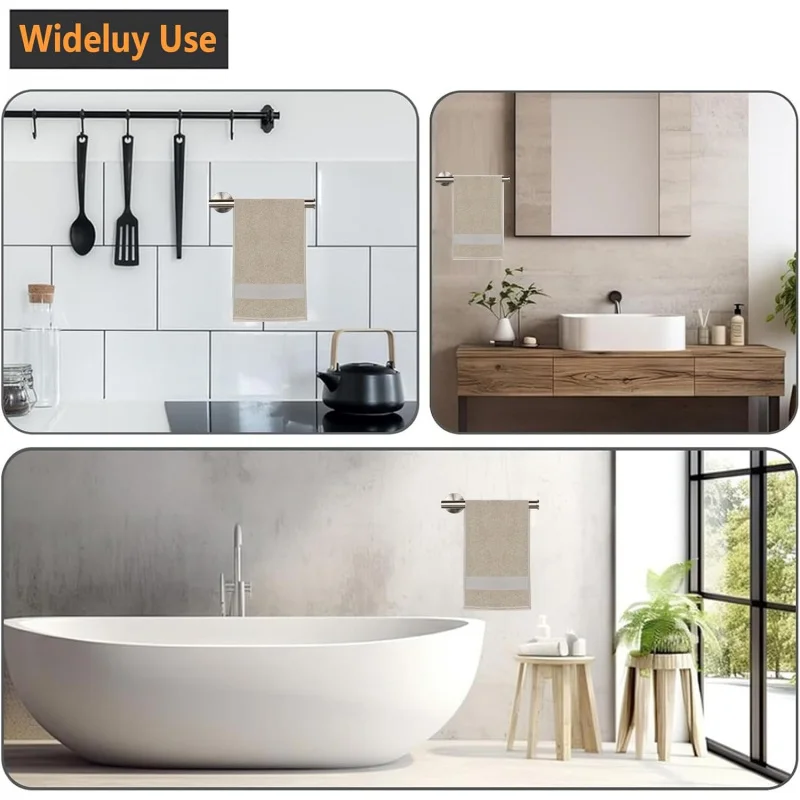 Handdoek, ring - dikker SUS 304 roestvrijstalen houder badkamermuur, 9 moderne designbar