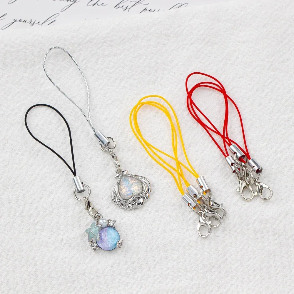 Mix Colors Lobster Buckle Rope Key Chain DIY Earring  Bracelet Jewelry Accessories Lanyard Handmade Pendant Components 20pcs