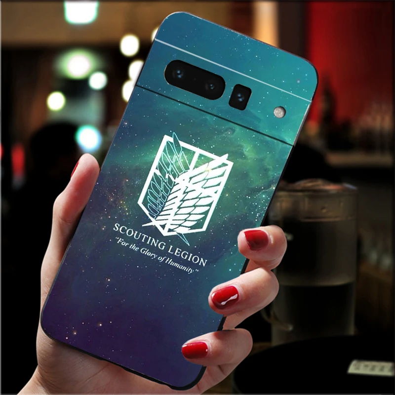 

Phone Case For Google Pixel 10 9 Pro XL 9A 8 7 6 Pro Pixel 8A 7A 6A Pixel 8 7 6 5 Anime Japanese attack on Titan