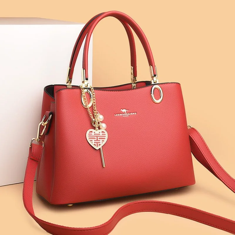 

Модная женская сумка-мессенджер из кожи с принтом озера, высококачественная винтажная повседневная сумка в Парижском стиле ​