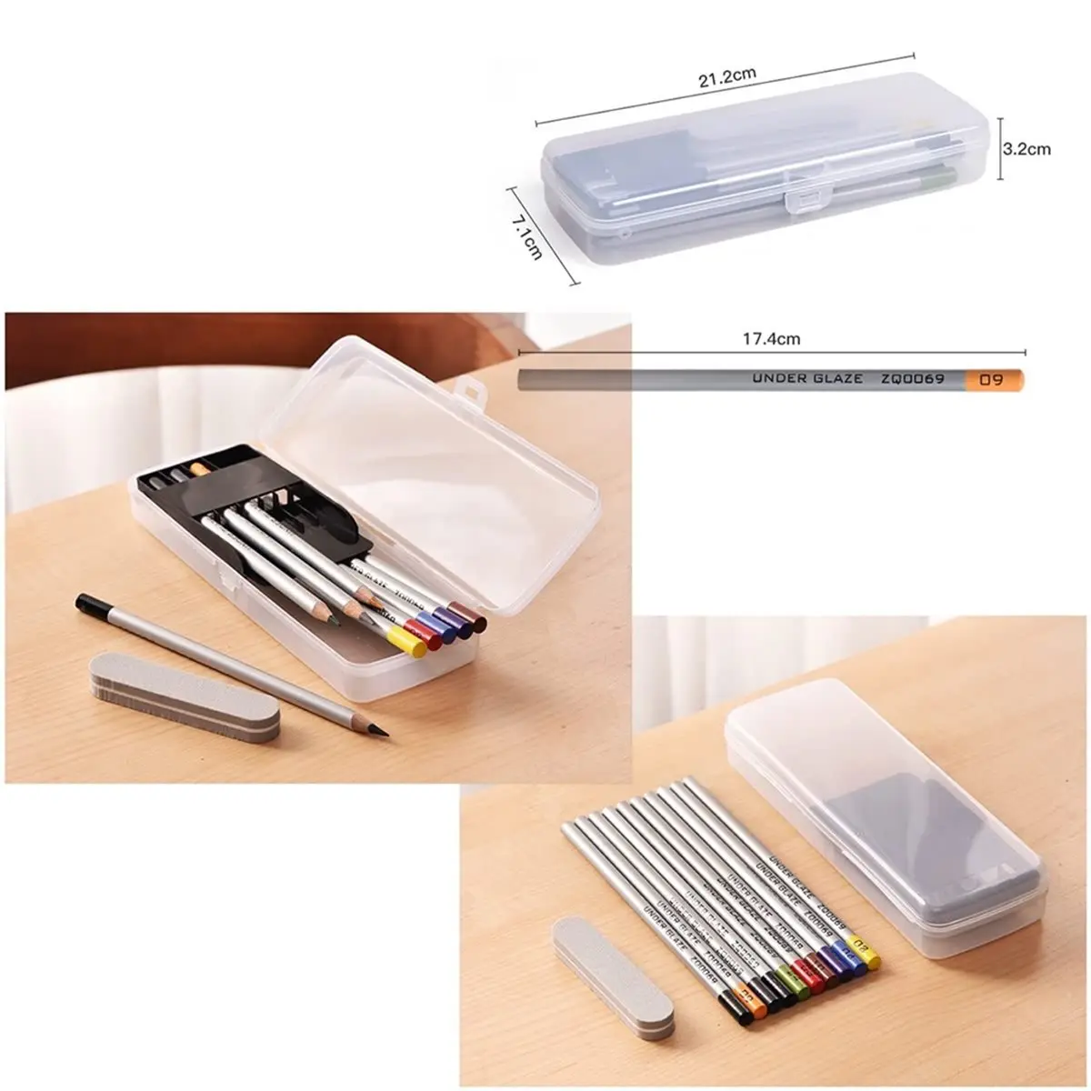 HGHO 10 Underglaze Pencils, Glaze Tools for Pottery, Most Popular Colors for Decorating Under Glaze Ceramic(Set of 10 Colors)